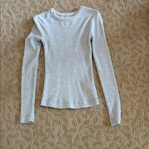 Citizens Of Humanity Light Gray Long Sleeve Top